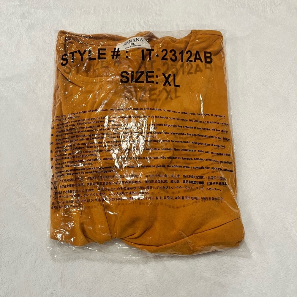 Zenana Yellow/Orange Tank Top - Size XL - Picture 8 of 8